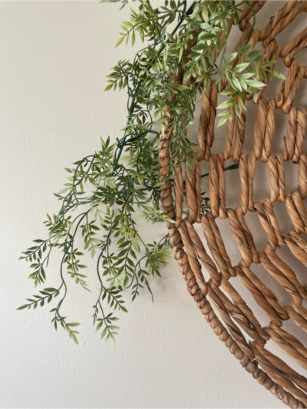 Faux Hanging Greenery Garland